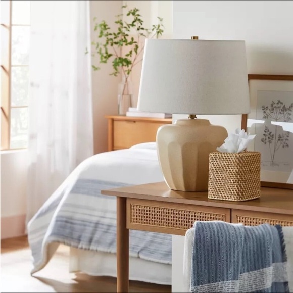 Woven Tissue Box Cover Natural - Hearth & Hand™ with Magnolia - Picture 2 of 7